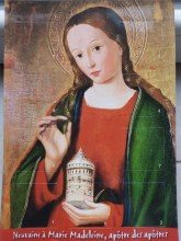 Calendrier de neuvaine Sainte Marie Madeleine
